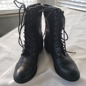 SALE -Crown Black Boots